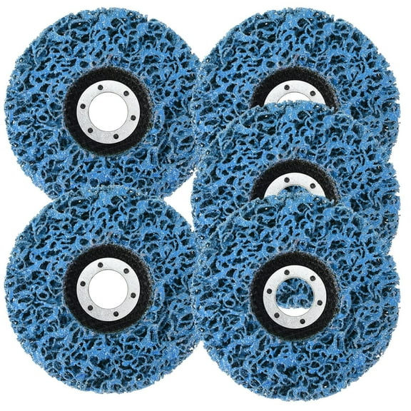 5Pcs Nylon Fiber Sanding Disc Efficient Grinding Stripping Wheel Fine Polishing Stripping Disc Honeycomb Surface for Metal Plastic