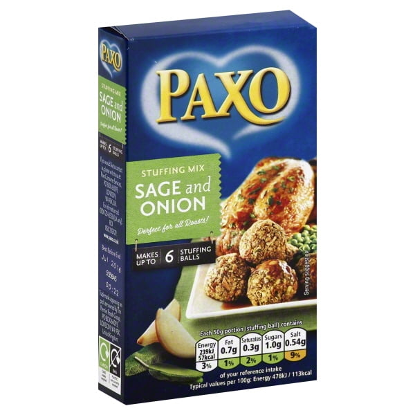 Paxo Sage Onion Stuffing Mix 3 Oz Walmart Walmart