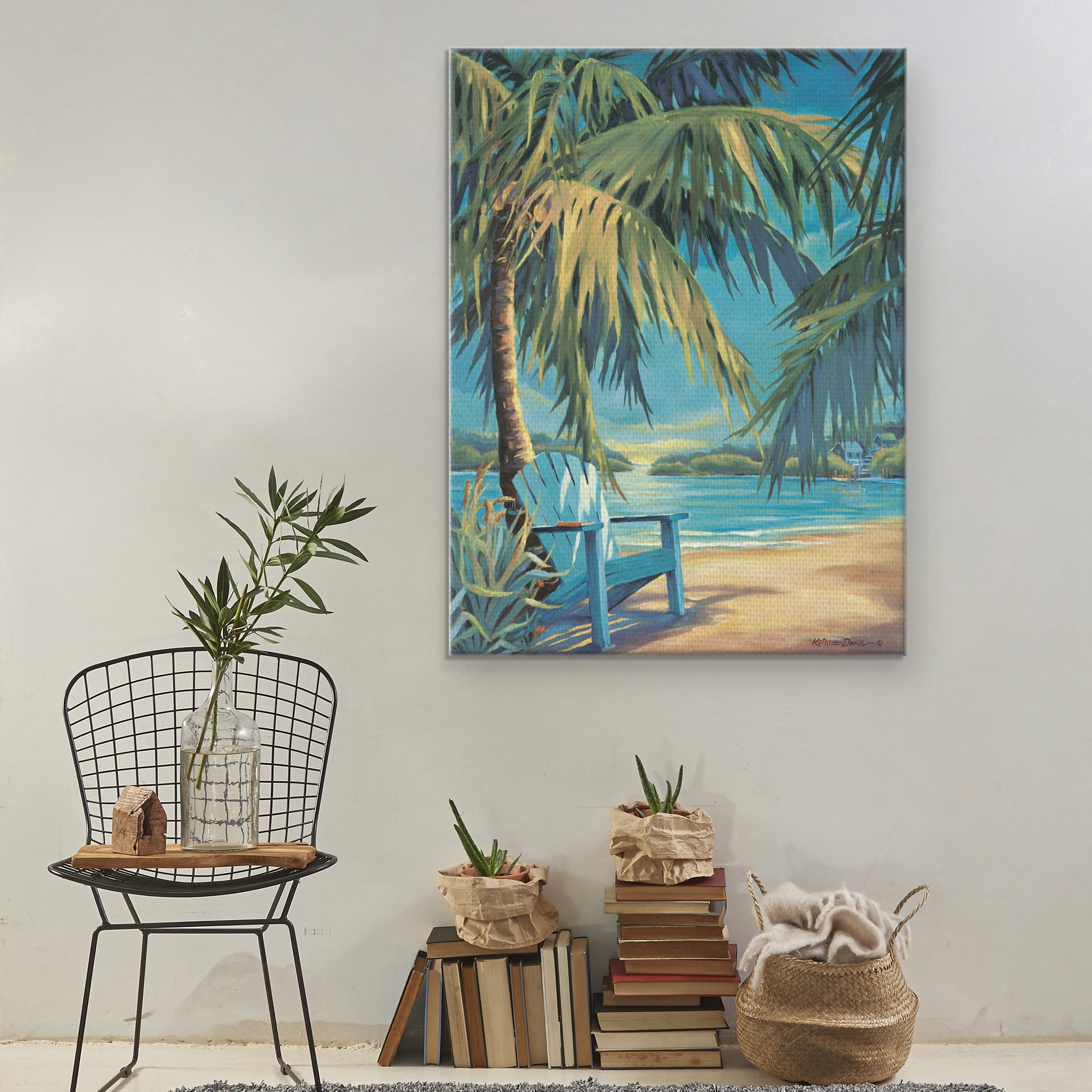 Masterpiece Art Gallery Hide Out Beach By Kathleen Denis Canvas Art Print 30" x 40"