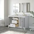 thumbnail image 5 of Vanity Art 54" Bathroom Vanity with Sinks and Engineered Marble Top, Freestanding Storage Cabinet with 2 Drawers, 2 Shelves and 1 Flip Down Tray, 5 of 6