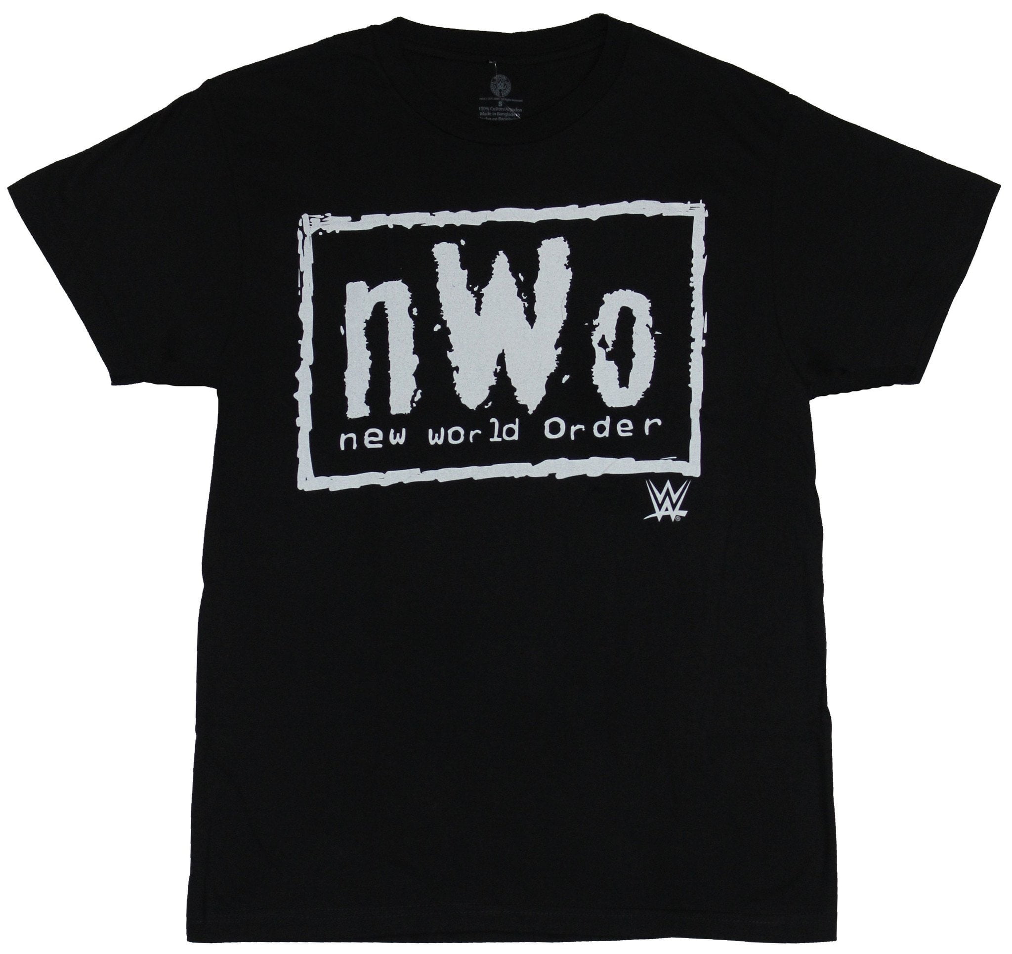 WWE NWO Mens T-Shirt - Classic N.W.O. World Order White Box Logo Image (Small) - Walmart.com