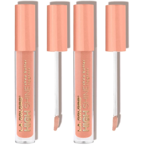 Brillo de labios L.A. COLORS High Shine Wink CLG950 (paquete de 2)