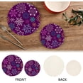thumbnail image 4 of Table Trivets for Hot Dishes Colorful Snowflake Round Trivet Mat 2PCS Kitchen Potholders Heat Resistant Pot Holder for Bowl Teapot Home Decor Gifts, 4 of 7