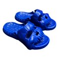 thumbnail image 1 of Skull Design Single Band Slides,summer Fashion Men's Slippers Indoor Outdoor Eva Thick Bottom Beach Sandals Couple Slippers,1pair zhangyuxiang LED, 1 of 2