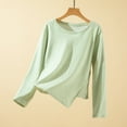 thumbnail image 2 of Sexlip Wool Sweaters Women Long Sleeve Slash Neck Loose Casual Warm Sweater Pullover Top Green XL, 2 of 9