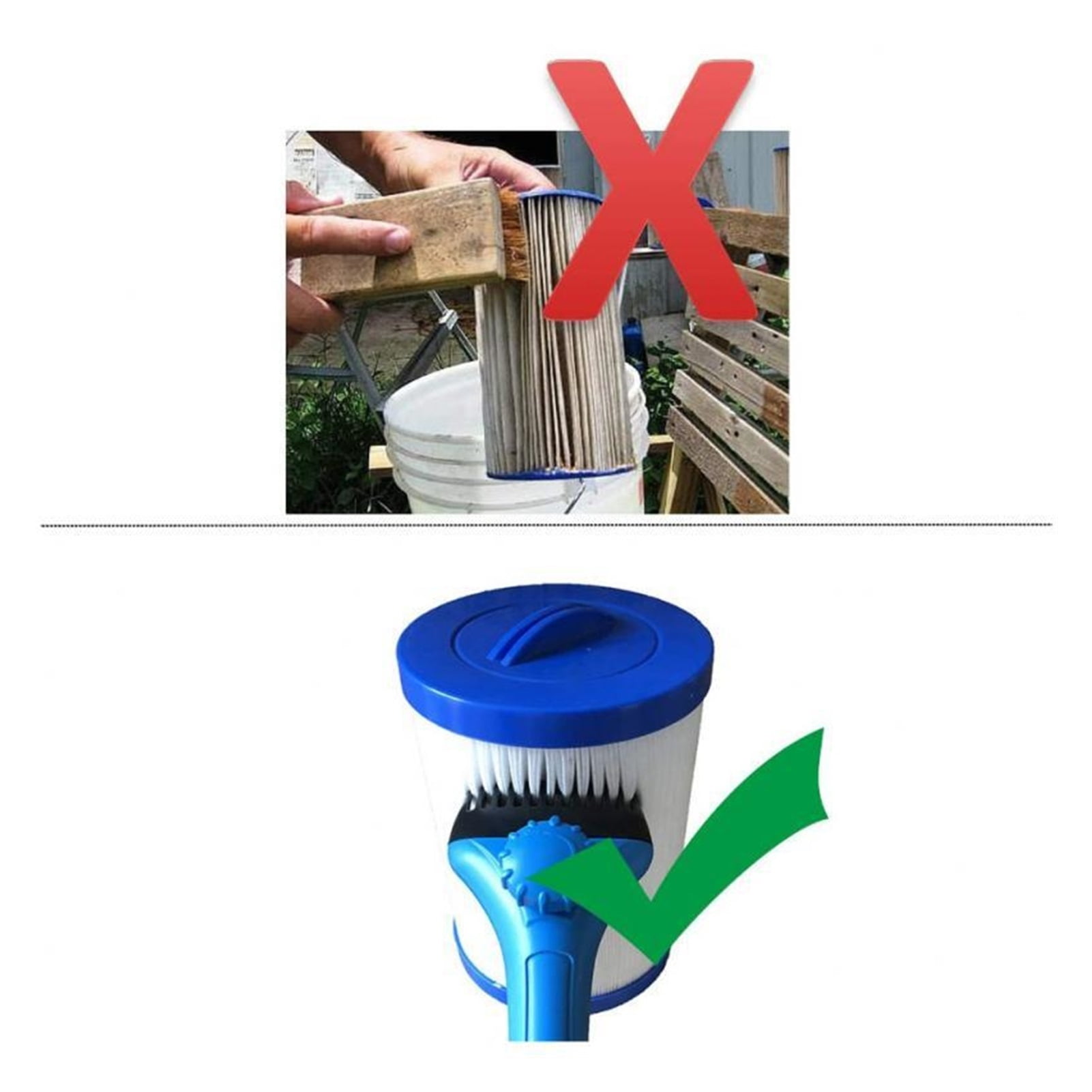 Cartridge Cleaner Debris Wand Life Tub Filters Filter Comb Super Cleaner For Swimming Pool Bathtub Spa Water Cleaning Tools ,Great Suction Power