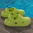 thumbnail image 3 of Zuecos de verano para hombre y mujer, zapatillas informales de suela blanda para interiores, sandalias deportivas para exteriores para playa y jardín, 2024, 3 of 7