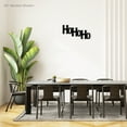 thumbnail image 3 of Ho Ho Ho Christmas Themed Word Art Laser Cut Solid Steel Decorative Home Accent Wall Sign Hanging, 3 of 6