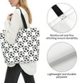 thumbnail image 3 of Fotbe Happy Football Bolsa Tote Estética de Lona con Estampado para Mujer - Bolsa Reutilizable de Hombro Casual para Vacaciones, Compras, Trabajo y Gimnasio, 3 of 8
