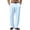 Z09Light Blue, variant on Mens Linen Cotton Pants Pleated Front Relaxed Fit Casual Beach Trousers with 4 Pockets Navy L