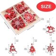 thumbnail image 2 of Juego de decoración de árbol de Navidad de madera, decoraciones colgantes para árbol de Navidad, adornos de madera para la pared del árbol, decoración del día de San Valentín, acce, 2 of 5