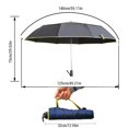 thumbnail image 5 of Double Canopy & Ventilated for Extra Stability, Water-Repellent, Ideal for Compact Storage Unisex Windproof Giant Umbrella, 5 of 8