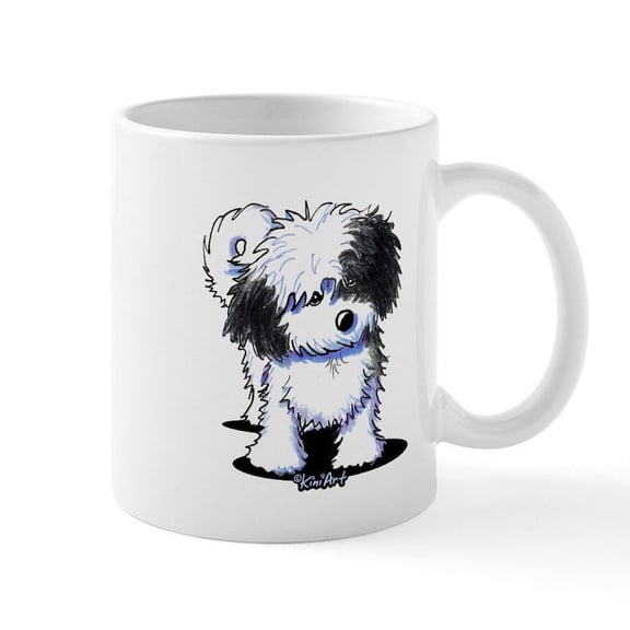 CafePress - B/W Havanese Cutie Mug - 11 oz Ceramic Mug - Novelty Coffee Tea Cup