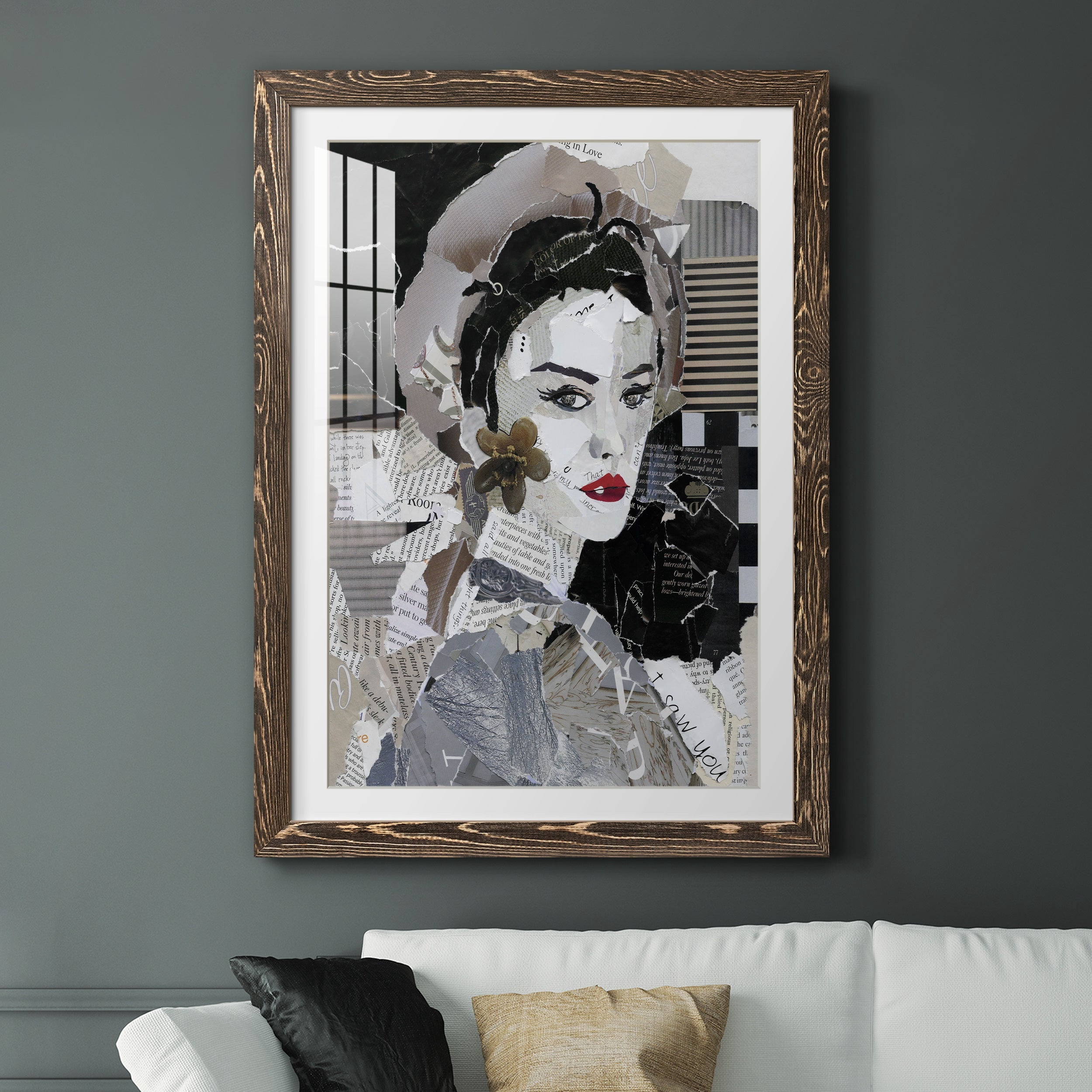 Runway Pause - Premium Framed Print - Distressed Barnwood Frame - Ready to Hang