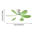 GARENAS Small Ceiling Ceiling Fan Light Silent Strong Wind Infinite Dimming Speed Regulation LED