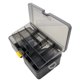 thumbnail image 3 of Caja Almacenamiento Plástico Transparente Caja Cebo Doble Capa Con Deflector Partición Extraíble, 3 of 9