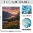 thumbnail image 3 of Diamond Art Kit for Adults, Sunset Over Mountain Valley Diamond Painting for Adults Beginners, DIY Diamond Art Painting Kits, 5D Diamond Painting Crafts for Home Decor 12x16 Frameless, 3 of 7