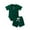 Green, variant on New born Baby Boy Clothes Baby Boys Summer Outfits Short Sleeve Ribbed Rompers Shorts 2Pcs Summer Clothes Sets