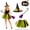 Set 3, variant on Halloween Witch Costume for Women Rainbow Witch Tutu Outfit Skirt Hat Free Size Halloween Party Dress Up Supplies Purple Set 1