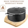 thumbnail image 5 of Bamboo Foldable Fruit Bowl Large Apple Shape Kitchen Counter Decor Natural Wood Design, 5 of 5
