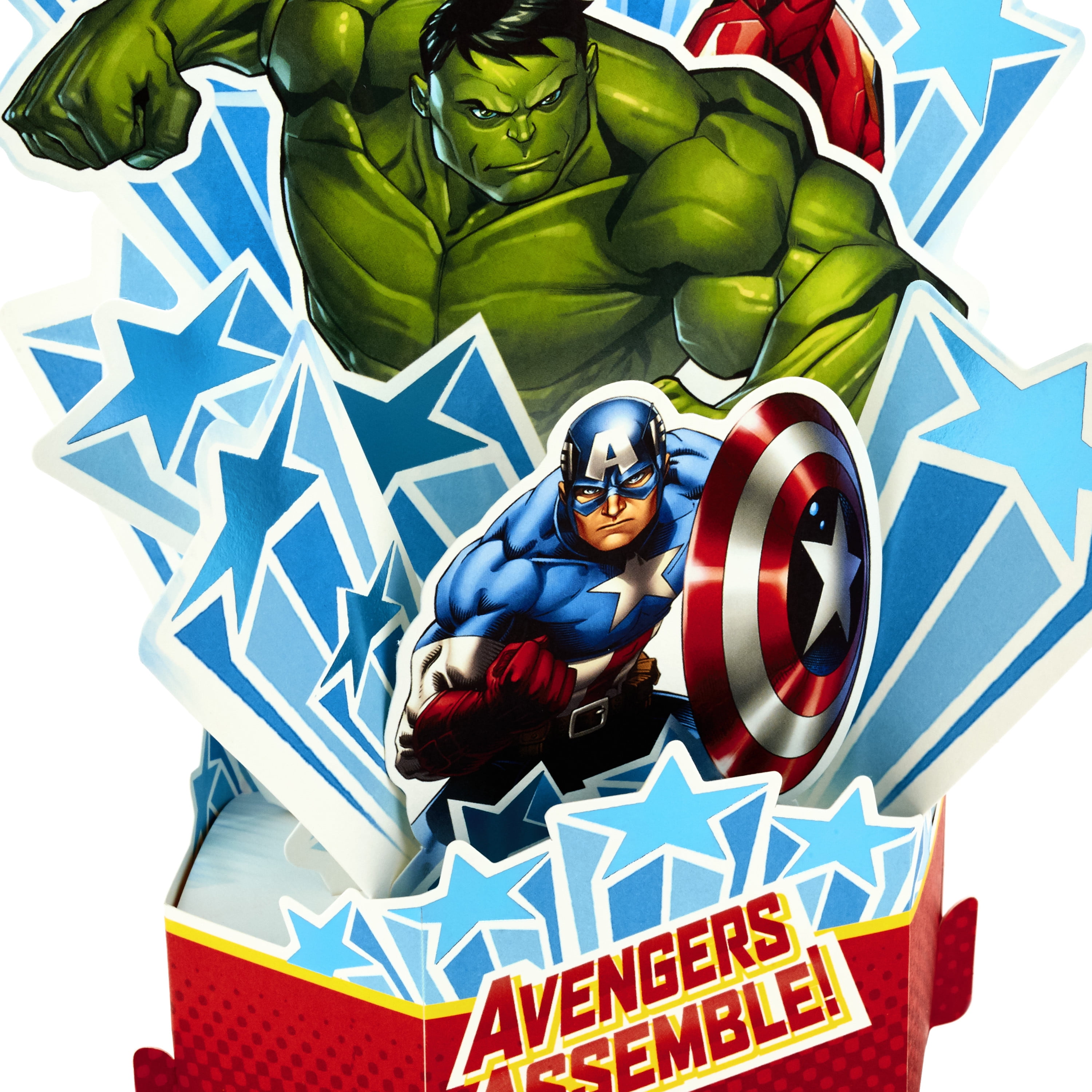Hallmark Paper Wonder Avengers Pop Up Birthday Card (Iron Man, Hulk,  Captain America) - Walmart.com