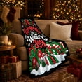 thumbnail image 3 of Wrapped Winter Joy Christmas Presents Holly, Festive Holiday Scene, Warm Flannel Blanket for Living Room and Reading Nook, Art Lovers Christmas Gift, Festive Home Decor, 3 of 9