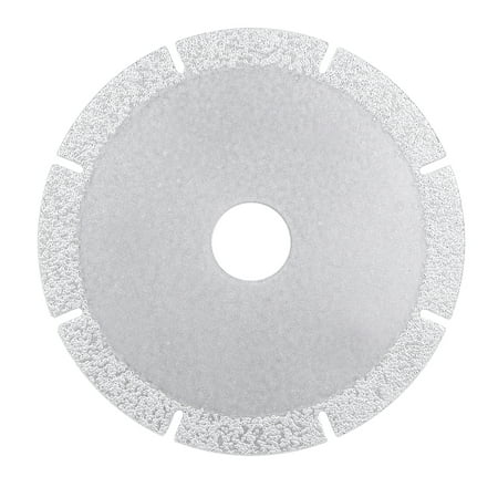 

4.5-inch Diamond Cutting Wheels Grinding Disc with Cuts for Stone Ceramics Glass 46 Grits Silver Tone
