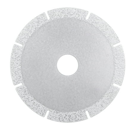 

4.5-inch Diamond Cutting Wheels Grinding Disc with Cuts for Stone Ceramics Glass 46 Grits Silver Tone