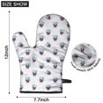 thumbnail image 6 of Pioneer Flower Floral Print Pattern Oven Mitt 2-Pack Set, Heat Resistant Kitchen Gloves, 7.7" X 12", 6 of 6