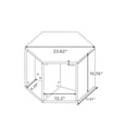 thumbnail image 4 of Modern Coffee Table, Hexagonal Small Coffee Table with Storage, Wood Coffee Table for Living Room, Wooden Coffee Table & End Table Side Table for Apartment, Black, 4 of 5