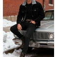 thumbnail image 3 of Men's New Corduroy Jacket, Lined Casual Loose Fit Trucker Coat with Multiple Colors Sizes S-XXL for Fall Winter, 3 of 6