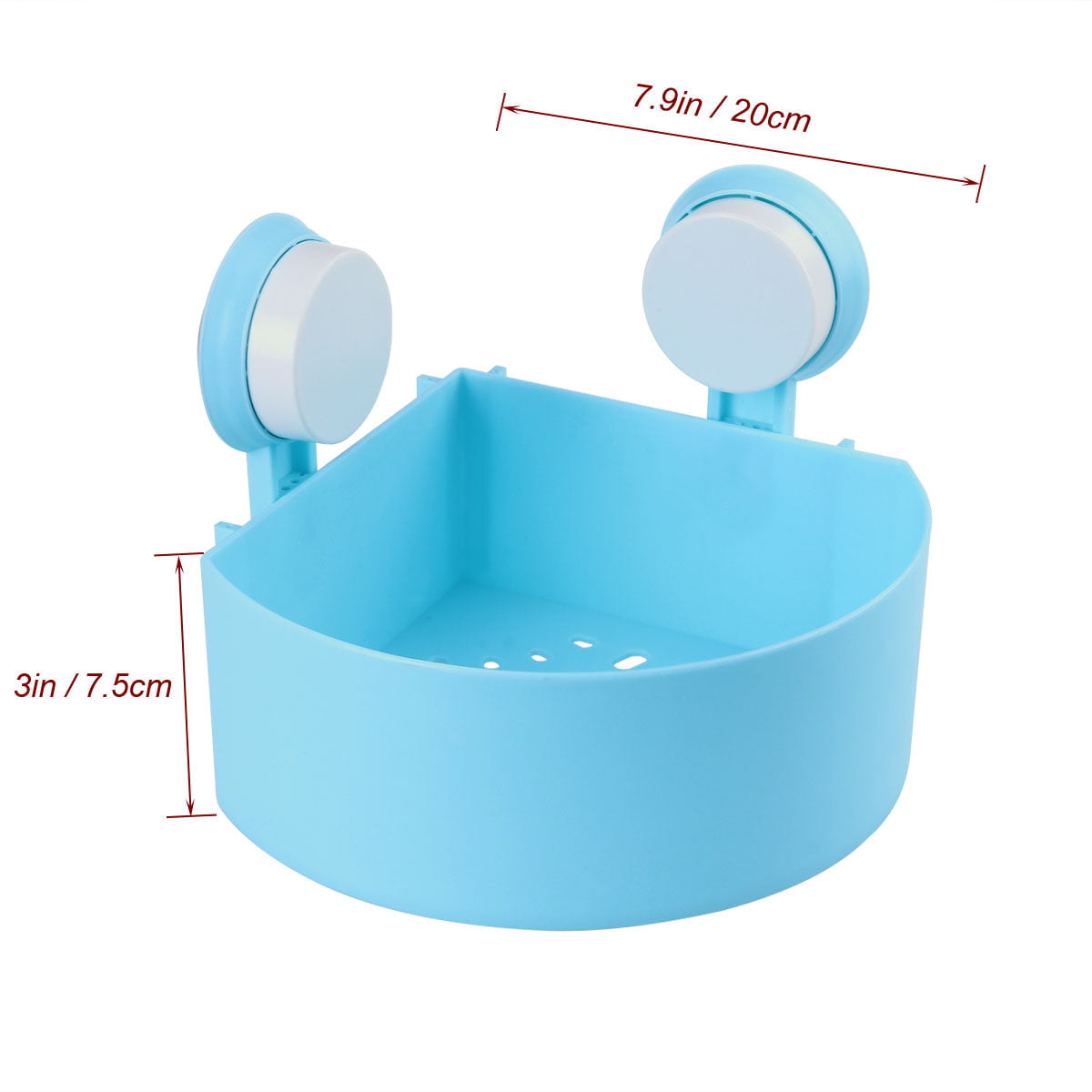 FYCONE Bathroom Kitchen Plastic Suction Cup Toiletry Shelf Storage