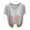 Grey, variant on Women's Built-In Bra T-Shirt - Summer Breathable Modal Short Sleeve Casual Top (No Bra Needed | Plus Size Slim Fit | Striped Pattern) (Black | M)