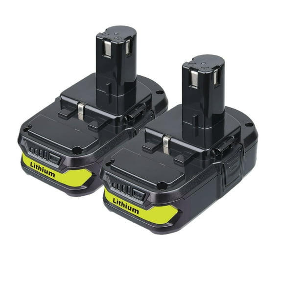 For Ryobi P102 18V 3.6Ah One  Lithium Battery P108 P107 P103 P104 P105 P109 P190 P122 2Pack