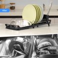 Dish Drying Rack,WLRETMCI Dish Rack Container Expandable 11"19",Small