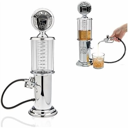 Gas Pump Whiskey / Bourbon Decanter - Liquor Dispenser for Vodka, Rum, Wine, Tequila or Scotch Decanter is Stainless Steel$$Home Decor, Kitchen, & Other