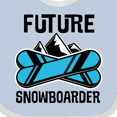 thumbnail image 4 of Inktastic Snowboarding Future Snowboarder Boys or Girls Baby Bib, 4 of 4