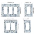 thumbnail image 2 of Yayeee Rocker Switch Wall Plate 2-Gang 4.7"x4.6" Home Decorative Outlet Cover, Blue Octopus Pattern, 2 of 6