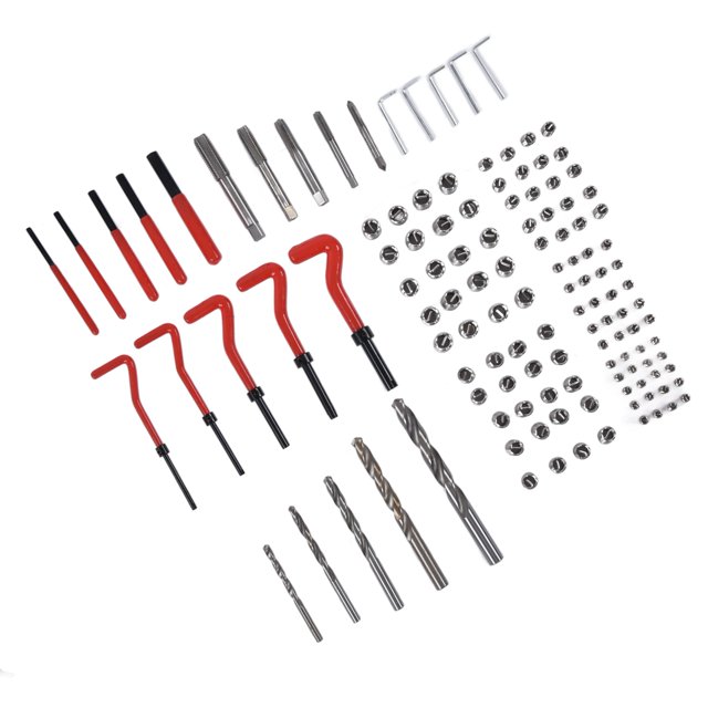 Damaged Thread Restoring Tool,125Pcs Thread Repair Kit Thread Tool Kit Industrial Hardware Tailored for Perfection