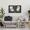 thumbnail image 2 of Stupell Industries Traditional Vintage Lace Cosmos Black 2pc Floating Frame Art Set, 17 x 21 each, by House Fenway, 2 of 7