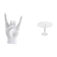 thumbnail image 1 of Estatua de gesto de roca, figura de mano y , escultura de resina, obra de arte moderna y creativa, mesa en miniatura para casa de muñecas, mueble, 1 of 7