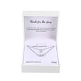 thumbnail image 3 of Fine Silver Plated Double Necklace Set with Simulated Diamonds Adult, 3 of 5