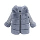 thumbnail image 1 of Gibobby Chaqueta de invierno para niñosChaqueta de moda para niñas pequeñas, otoño invierno, cárdigans para niños pequeños, chaquetas de forro polar lige(Gris, 9-10 Años), 1 of 4