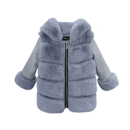 

TAIAOJING Unisex Girls Jacket Toddler Fashion Fall Winter Toddler Kids Cardigans Fuzzy Lightweight Warm Coat 12-18 Months