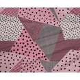 thumbnail image 4 of oneOone Polyester Lycra Pink Fabric Dot|Check & Triangle Geometric Sewing Material Print Fabric By The Yard 56 Inch Wide, 4 of 4