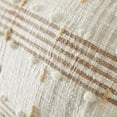 thumbnail image 5 of Better Homes & Garden 100% Cotton Plaid Stripe Oblong with Tassels and Poly Fill Insert, Beige, 14" x 24", 5 of 7