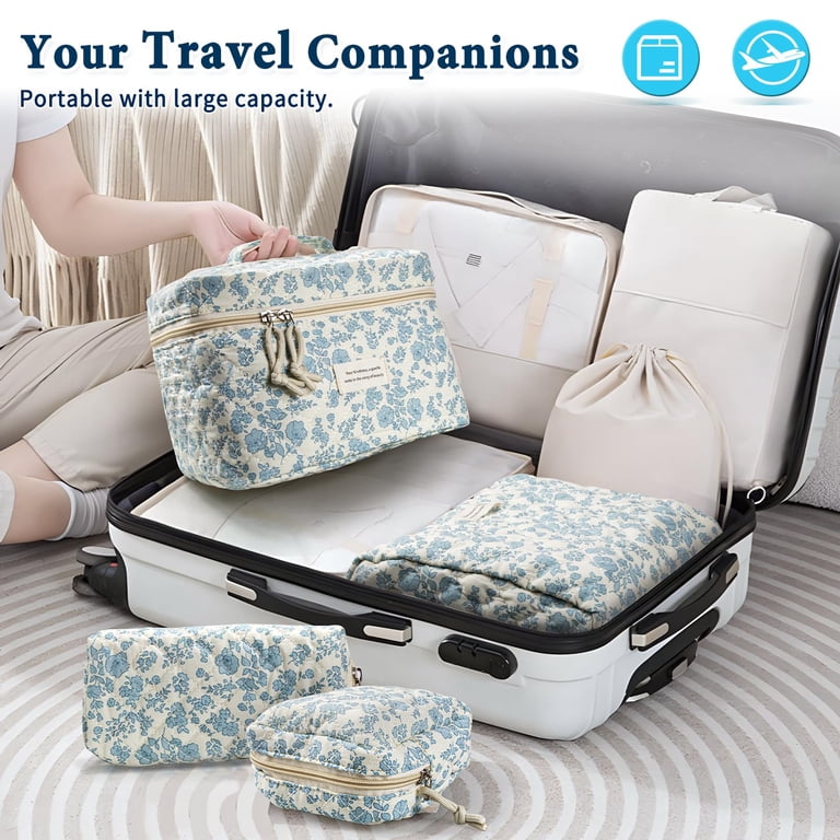 clever makeup travel bags VLANDO Cute Bag,Travel Bag for Teen Clear Toiletry Bag for Women Pink Make up Bag with Zipper and Handle Portable Makeup Case Birthday Gifts for Girls Women making it perfect for travel Makeup Organizer Cute Makeup Travel