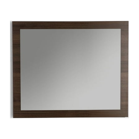 Eviva Sun 36 in. Grey Oak Framed Bathroom Wall Mirror