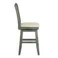 thumbnail image 5 of Weston Home Sheena Double X Back 24-inch Counter Height Wood Swivel Stool, Antique Sage, 5 of 6