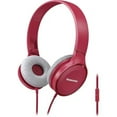thumbnail image 2 of Panasonic Lightweight On-Ear Headphones with Mic + Controller, Pink, 2 of 2